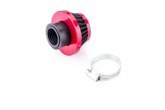 Фильтр воздушный (нулевик)   Ø28mm   (красный)   KM   (mod:KY-A-140)