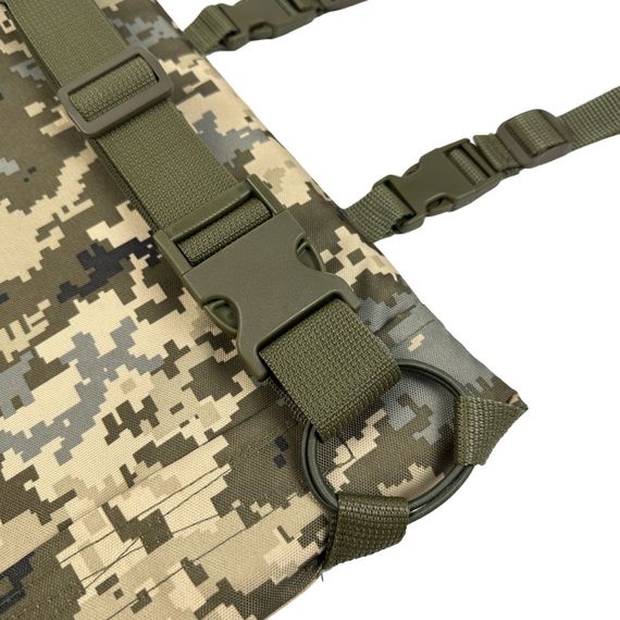 Каремат односекційний 2 см 37x30  Оксфорд 600D з кріпленням на пояс піксель мм14. | Зображення 3