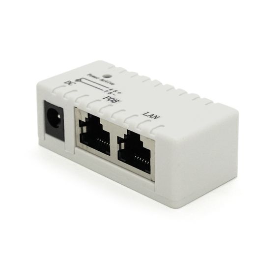 POE инжектор IEEE 802.3a f PoE с портом Ethernet 10/100 Мбит/с, White
