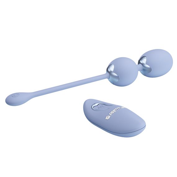 Вагінальні віброкульки - Pretty Love Willie Vibrating Kegel Balls Light Blue | Зображення 8
