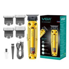 Машинка для стрижки з насадками 3-6-9-12 мм VGR V-904 Золота