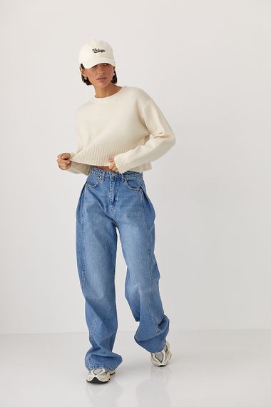 Сині широкі джинси Baggy - синій цвет, 34р (є розміри) | Зображення 2