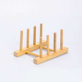 Підставка для тарілок і кришок дерев'яна на кухню 16×12.5×10 (см) HB-40-11