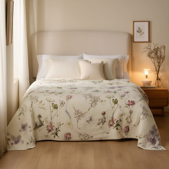 Покривало на ліжко 200*230 см бавовняне wildflower 504-29-24-3 | Зображення 1