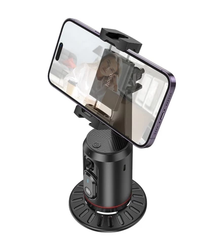 Смарт штатив з автоматичним відстеженням HOCO K23 Lotus smart PTZ 1200mAh пульт BT5.2 Black | Зображення 4