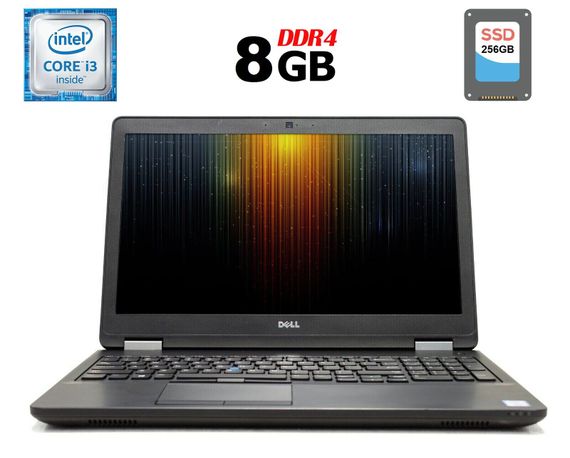 Ноутбук Б-класс Dell Latitude E5570 / 15.6" TN / Core i3-6100U (2(4) ядра по 2.3GHz) / 8GB DDR4 / 256GB SSD / HD Graphics 520 / HDMI / Win 10 б/у