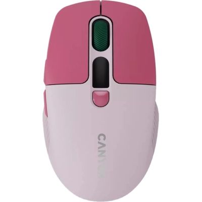 Мышка Canyon MW-26 LCD Silent Wireless/Bluetooth Pink (CNS-CMSW26P)