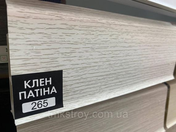 Плинтус ПВХ Ideal Деконика - Клен патина (265) 80мм | Зображення 1