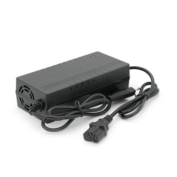 Зарядний пристрій Jinyi для акумуляторів Li-ion 48V2A(54,6V),13S,штекер Triangle plug (T-tipe/IEC/C13 N+L-),з індикацією,BOX
