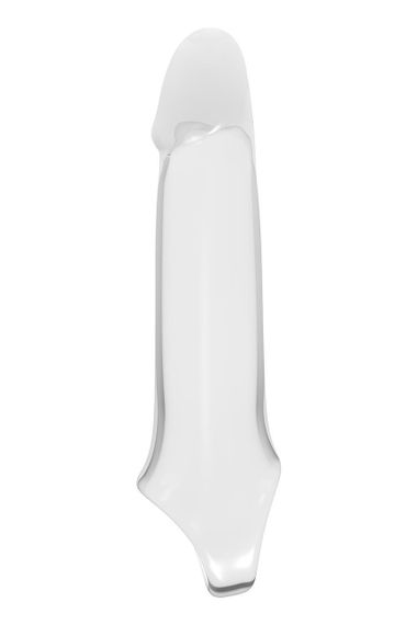 Насадка на пеніс Dreamtoys Ramrod з кільцем для мошонки, прозора Sex Aura | Зображення 1