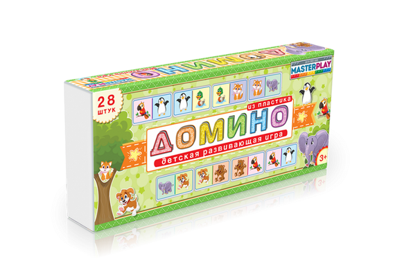 Дитяча гра доміно "Звірятка" 1-093 від 3-х років