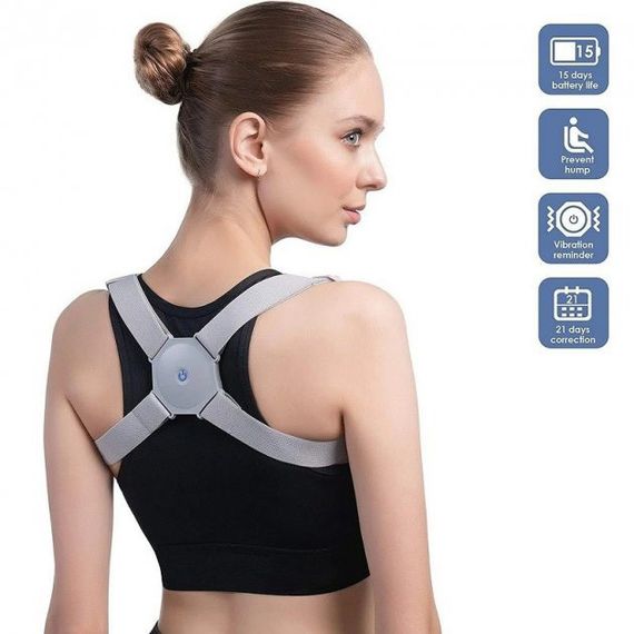 Якісний коректор постави для спини Smart Senssor Corrector, Коректор постави для жінок, Корсет для OU-632 спини магнітний | Зображення 1