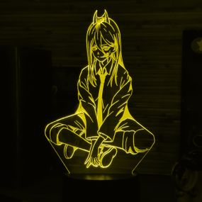 Акриловий світильник-нічник Пауер (Power) жовтий tty-n000641