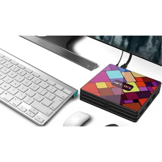 Смарт приставка (Smart TV) медиааплеер  с 4-х ядерным процессором на Andorid 9.0 с Bluetooth и дисплеем XPROCAST HK1 4GB/32GB | Зображення 4