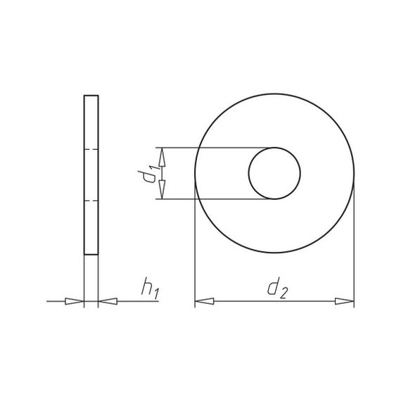 Шайба з круглим отвором R Wurth A2К 17,5X56X5 мм | Зображення 1