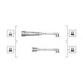 Комплект дротів запалювання (вир-во Magneti Marelli кор.код. MSQ0017) MAGNETI MARELLI 941319170017 на VW GOLF Mk III (1H1)