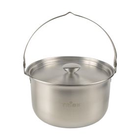 Казанок туристичний Tribe Family Pot 3,5л сталевий, Похідний казан трайб для багаття, Казанок для кемпінгу і риболовлі