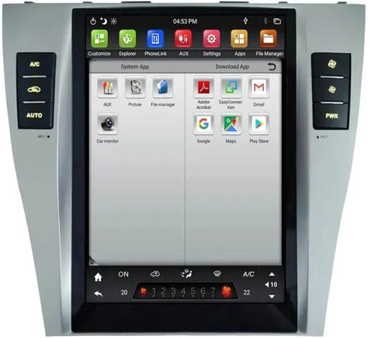 Автомагнітола з великим 9-дюймовим сенсорним екраном XPRO MT-8175 для Toyota Camry V40 2006-2010 (42524-MT-8175_3234)