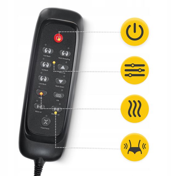 Масажна накидка 4FIZJO Shiatsu багатофункціональна, з підігрівом Black (P-5905973403528) | Зображення 3