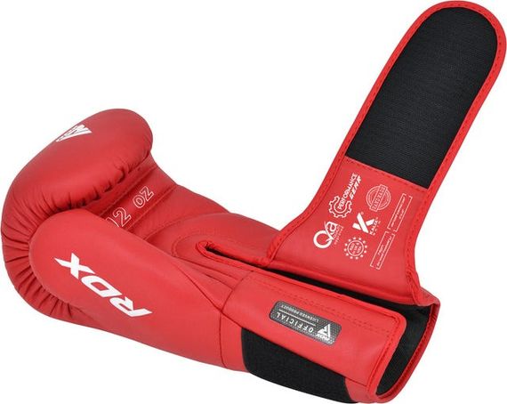 Боксерські рукавиці RDX AS1 RED-12 унцій (капа в комплекті) | Зображення 4
