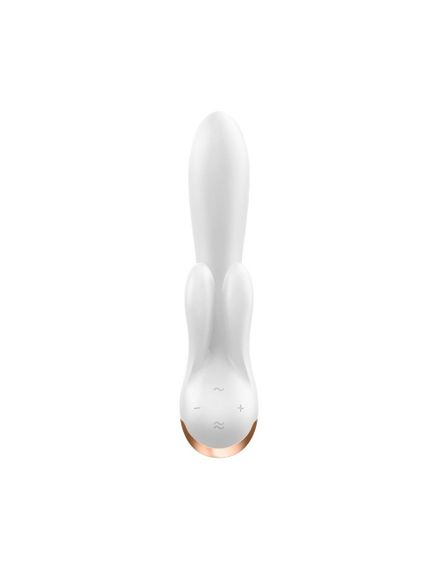 Смарт вібратор-кролик із подвійним відростком Satisfyer Double Flex White | Зображення 2