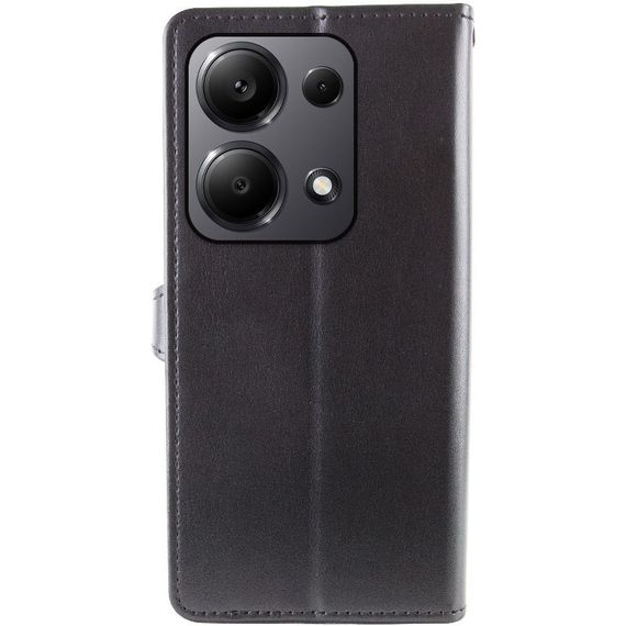 Кожаный чехол-книжка GETMAN Gallant (PU) для Xiaomi Redmi Note 13 4G Черный | Зображення 1
