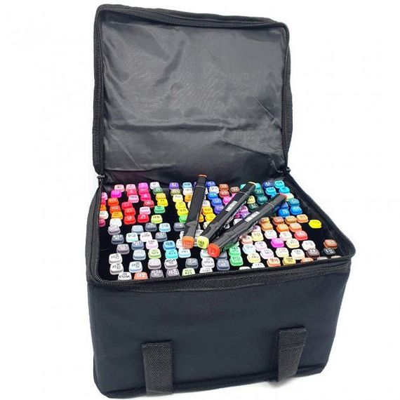 Двосторонні маркери 168 шт, Маркер набір, Маркер спиртовий, Маркери touch sketch, Touch маркери | Зображення 2