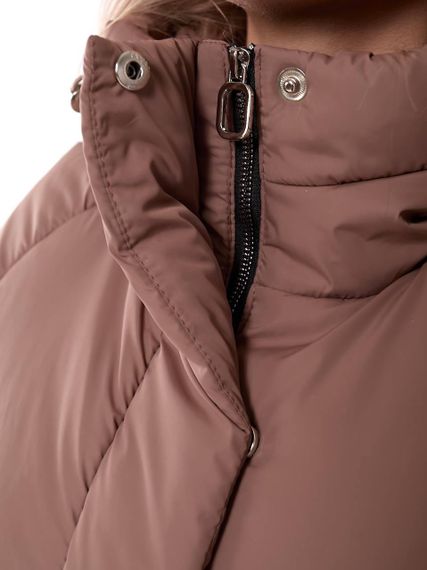 Жіноча зимова куртка з капюшоном, арт. 509, кава | Зображення 3