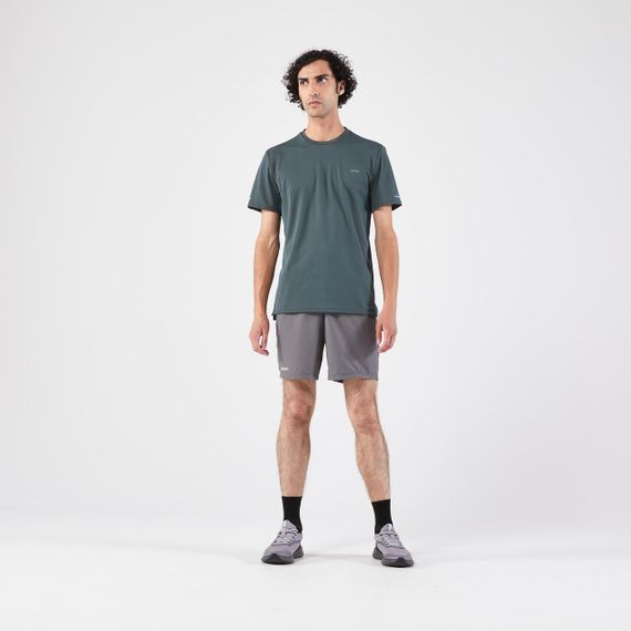 Шорти чоловічі Kiprun Run 100 для бігу сірі - XL | Зображення 2