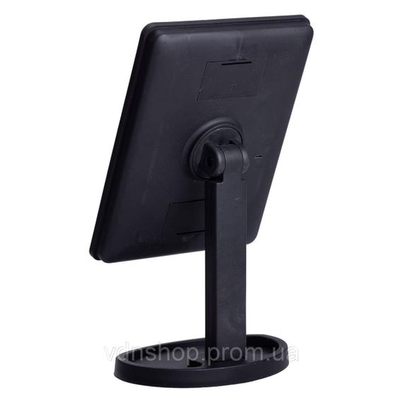 Настільне дзеркало з підсвічуванням 22 LED для макіяжу 21х16 см прямокутне на ніжці USB Чорне HP-10-4AB | Зображення 4