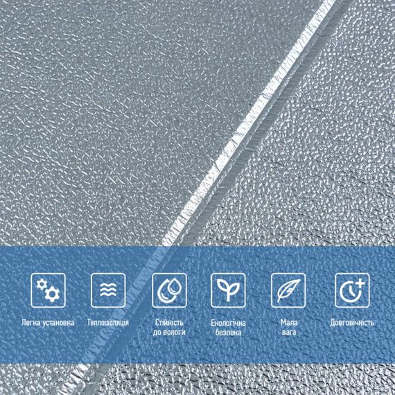 Панель 3D 700х700х4мм Срібний квадрат SW-00003257 | Зображення 3