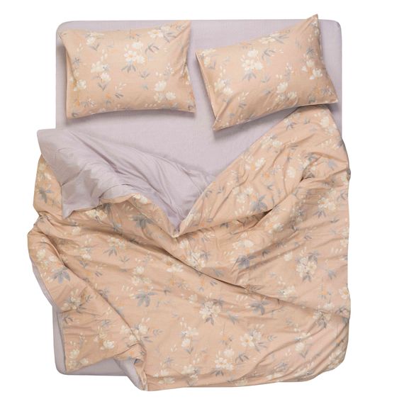 Набір постільної білизни 2,0сп Ardesto Gloria, 200х220см, 100% бавовна, сатин, магнолія, смужки (ART2022MB) | Зображення 6