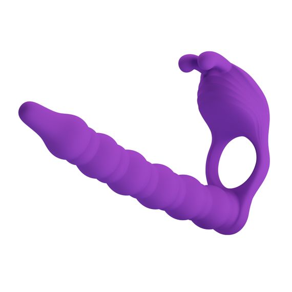 Кільце-насадка для подвійного проникнення - Pretty Love Blackney Vibrating Enhacer Purple | Зображення 1