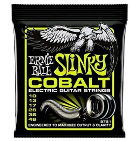 Струни для електрогітари гітари Ernie Ball Slinky COBALT 10-46