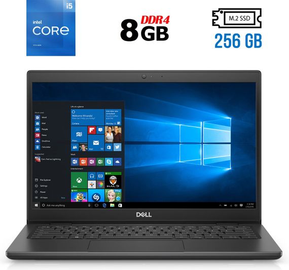 Ноутбук Б-класс Dell Latitude 3420 / 14" (1920x1080) IPS Touch / Intel Core i3-1115G4 (2 (4) ядра по 4.1 GHz) / 8 GB DDR4 / 256 GB SSD / Intel Iris Xe Graphics / Windows 10 б/у
