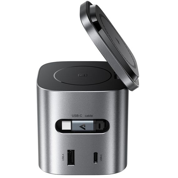 БЗП Acefast Z9 6in1 35W GaN + МЗП 45W Metal grey | Зображення 4