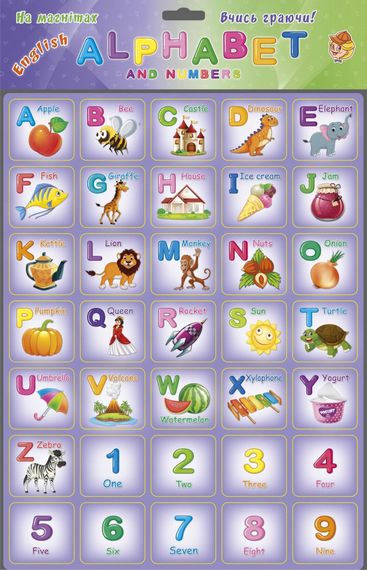 Магнитный набор букв"Alphabet" 1168ATS английская азбука