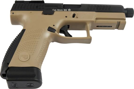 Пістолет страйкбольний ASG CZ P-10C OR-OT Dual-Tone. Blowback. CO2 кал. 6 мм Black/fde | Зображення 3