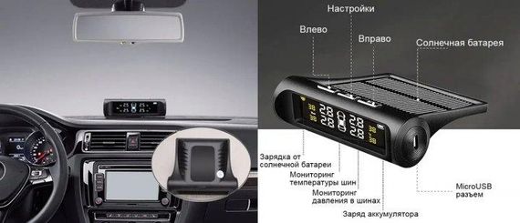 Система контроля давления в шинах TPMS+SOLAR  внешние датчики | Зображення 5