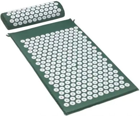 Килимок масажно-акупунктурний Acupressure mat з подушкою Acupressure Mat or Bed of Nails Зелений (385) | Зображення 4