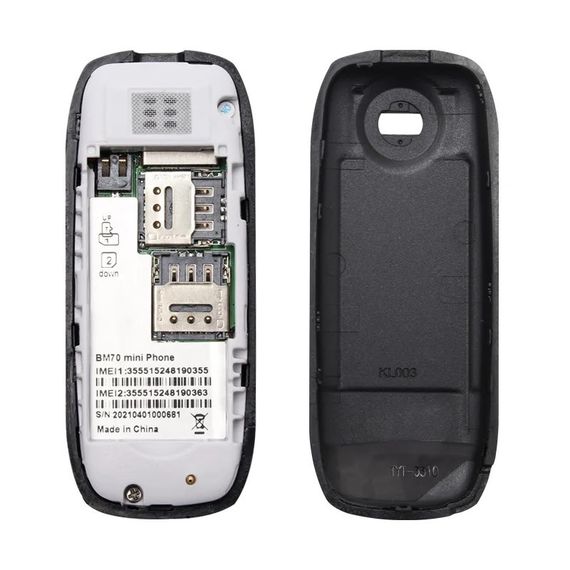 Мінітелефон Gstar BM70 Black Micro Sim розміром як запальничка Сірий | Зображення 2