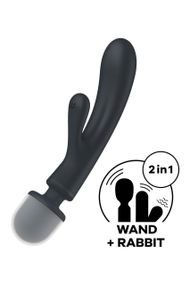 Вібратор-мікрофон Satisfyer Triple Lover потрійна дія, сірий sexstyle