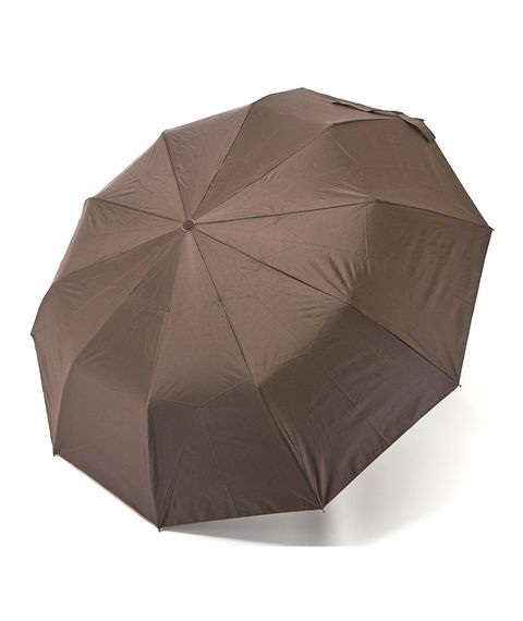 Парасолька жіноча Bellissimo №M639 напівавтомат на 10 спиць з квітами під куполом Коричневий