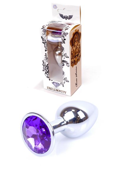 Анальна пробка Jewellery Silver PLUGPurple Sex Aura