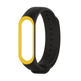 Ремінець Xiaomi Mi Band 3 і Mi Band 4 Black-Yellow