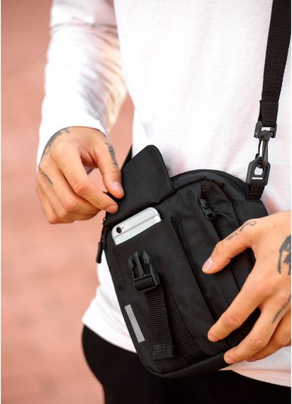 Чоловіча сумка Sambag TEL Чорна 17 х 17 х 6 см (70151065m) | Зображення 4