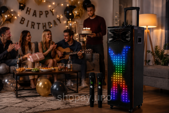 Портативна колонка T8 / Акустична колонка UKC T8 Pro / Bluetooth, FM, Karaoke акустична система | Зображення 1