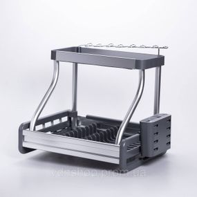 Сушилка для посуды двухъярусная с поддоном HP-46-7