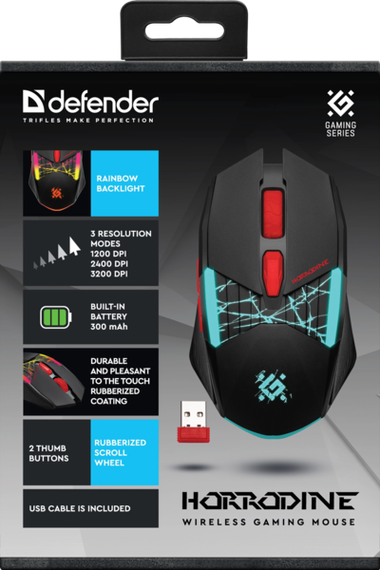 Миша Defender Horrodine GM-237 (52237) | Зображення 6