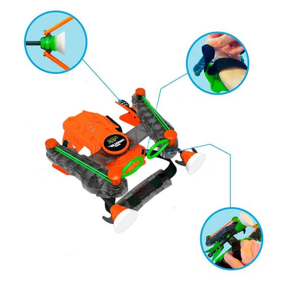 Игрушечный лук на запястье WRIST BOW Zing AS140O, 3 стрелы | Зображення 7